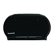 Boardwalk Jumbo Twin Toilet Tissue Dispenser, 20.25 x 6 x 12.25, Black (BWK1529)
