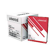 Universal Copy Paper Convenience Carton, 92 Bright, 20 lb Bond Weight, 8.5 x 11, White, 500 Sheets/Ream, 5 Reams/Carton (UNV11289)