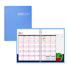 House of Doolittle Recycled Academic Year Illustrated Monthly Planner, 10 x 7, Light Blue Cover, 12-Month (July to June): 2025 to 2026 (239508)