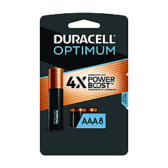 Duracell Optimum Alkaline AAA Batteries, 8/Pack (DUROPT2400B8PRT)