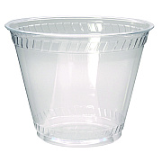 Fabri-Kal Kal-Clear PET Cold Drink Cups, 9 oz, Clear, Old Fashioned, 50/Sleeve, 20 Sleeves/Carton (FABKC9OF)