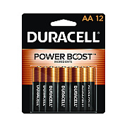 Duracell Power Boost CopperTop Alkaline AA Batteries, 12/Pack (DURMN15B12BCD)