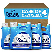 Downy Commercial Liquid Fabric Softener, Clean and Fresh Scent, 140 oz Pour Bottle, 4/Carton (PGC14121)