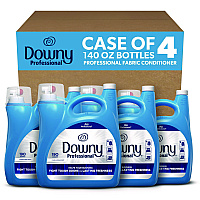 Downy Commercial Liquid Fabric Softener, Clean and Fresh Scent, 140 oz Pour Bottle, 4/Carton (PGC14121)