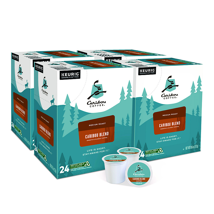 Caribou Coffee Caribou Blend Coffee K-Cups, 96/Carton (GMT6992CT)