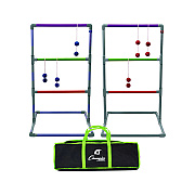 Champion Sports Pro Ladder Golf Game Set, (2) 22" x 37.5" Ladders/Six Bolas/Carry Bag (CSILGSTPRO)