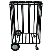Champion Sports Compact Lockable Ball Locker, Metal, 176 lb Capacity, 22 x 28 x 43, Black (CSICBL)