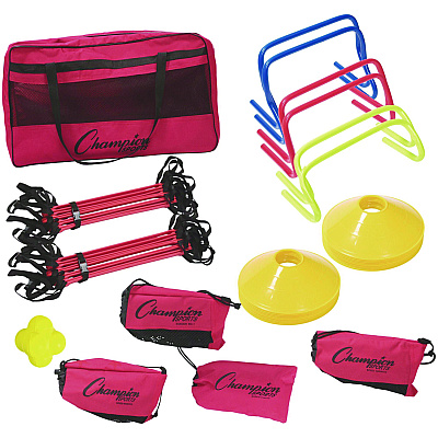Champion Sports Speed and Agility Kit, with Carry Bag (CSISAGKIT)