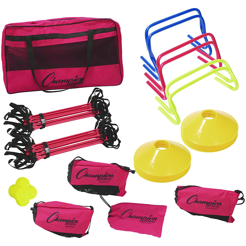 Champion Sports Speed and Agility Kit, with Carry Bag (CSISAGKIT)
