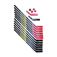 Champion Sports Ultra Shaft Hockey Set, Twelve 42" Hockey Sticks/Two Pucks/Two Balls/Two Extra Blades (CSIUS42SET)