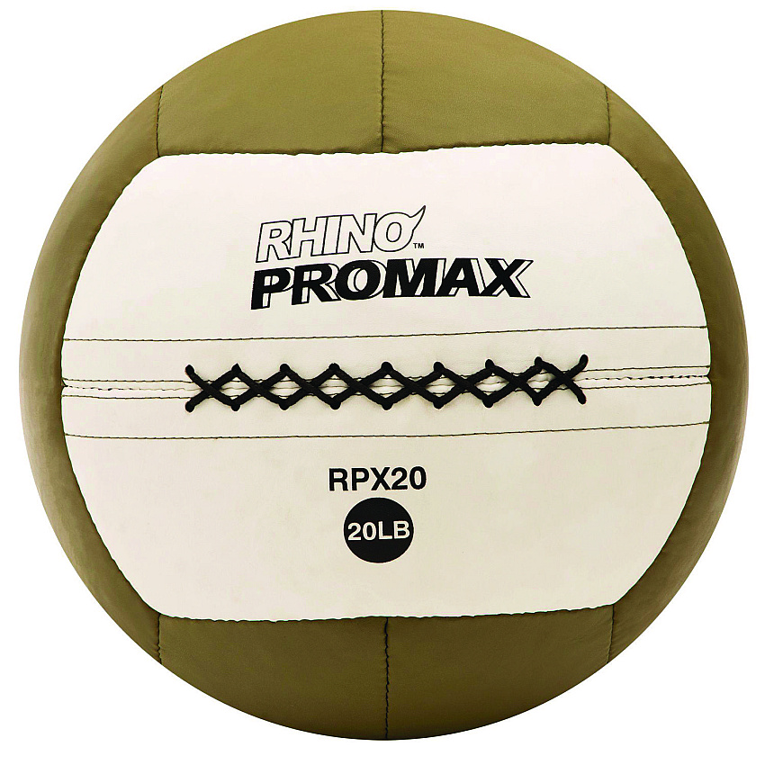 Champion Sports Rhino Promax Medicine Ball, 20 lb, Brown (CSIRPX20)
