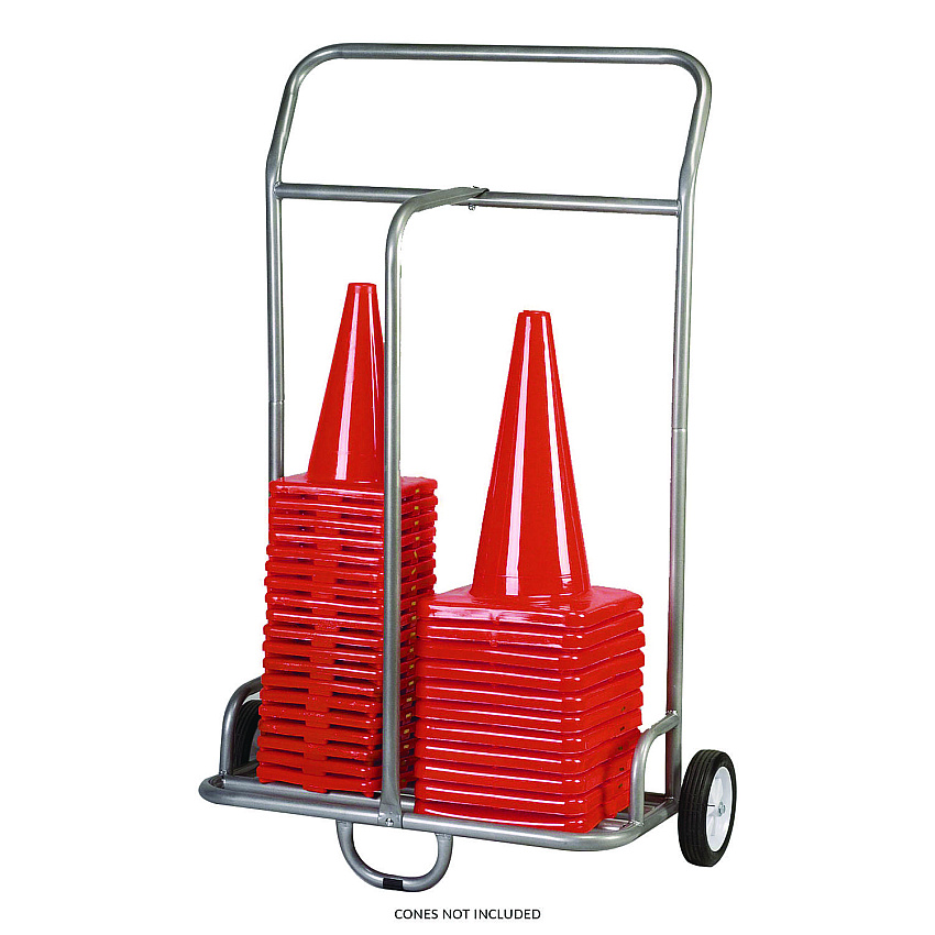Champion Sports Combination Equipment Cart, Metal, 132 lb Capacity, 16 x 32 x 48, Silver (CSICSCART)