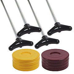 Champion Sports Shuffleboard Set, 4 Cues, 8 Pucks (CSISBA10)