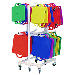 Champion Sports ABS Scooter Storage Cart, Plastic, 176 lb Capacity, 21 x 27 x 54, White (CSIMSCART)