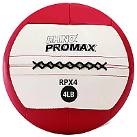 Champion Sports Rhino Promax Medicine Ball, 4 lb, Red (CSIRPX4)