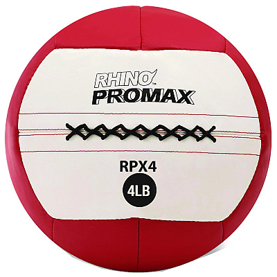 Champion Sports Rhino Promax Medicine Ball, 4 lb, Red (CSIRPX4)