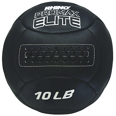 Champion Sports Rhino Promax Elite Medicine Ball, 10 lb, Black (CSIPRX10)