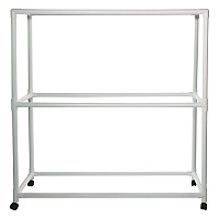 Champion Sports 9 Ball ABS Storage Cart, Plastic, 132 lb Capacity, 19 x 62 x 67, White (CSIFPR1)