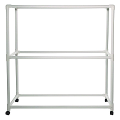 Champion Sports 9 Ball ABS Storage Cart, Plastic, 132 lb Capacity, 19 x 62 x 67, White (CSIFPR1)