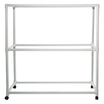 Champion Sports 9 Ball ABS Storage Cart, Plastic, 132 lb Capacity, 19 x 62 x 67, White (CSIFPR1)