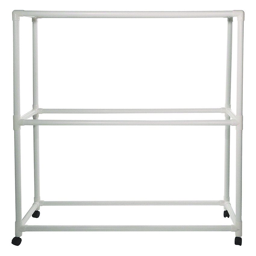 Champion Sports 9 Ball ABS Storage Cart, Plastic, 132 lb Capacity, 19 x 62 x 67, White (CSIFPR1)