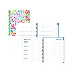 Blue Sky Ditsy Dapple Light CYO Cover Weekly/Monthly Lesson Planner, 9 Classes, 11 x 8.5 Sheets, 12-Month (July to June), 2025 to 2026 (132002)