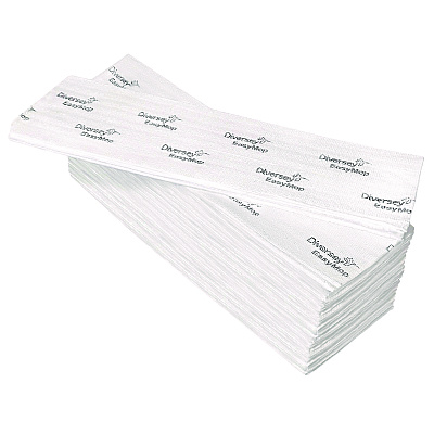 Diversey EasyMop Single-Use Microfiber Mop, 16 x 5.3, 10/Carton (DVOD1232213)