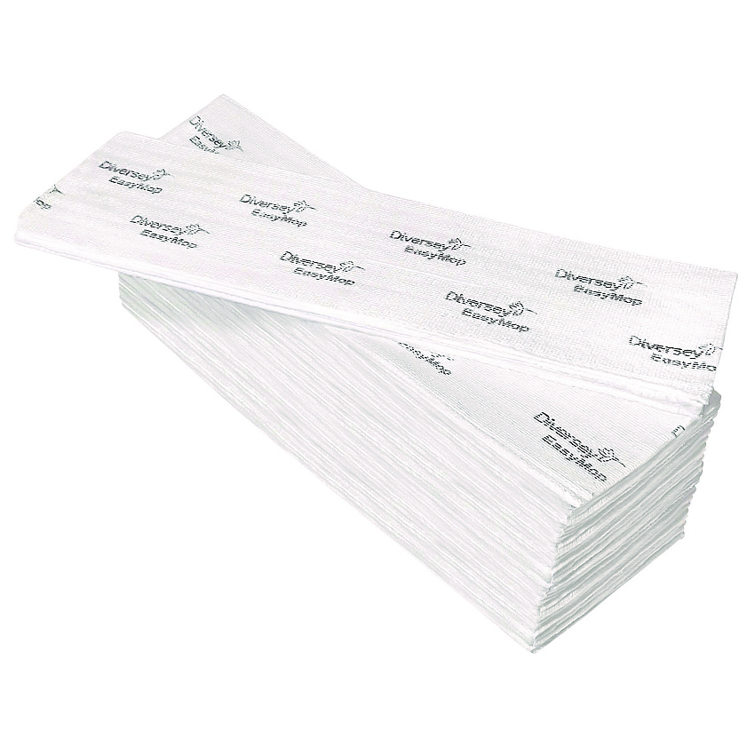 Diversey EasyMop Single-Use Microfiber Mop, 16 x 5.3, 10/Carton (DVOD1232213)