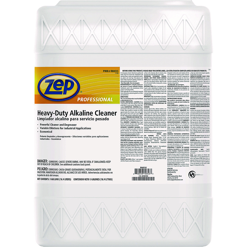 Zep Professional Heavy Duty Alkaline Cleaner, 5 gal Pail (ZPER08535)