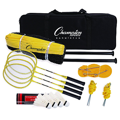 Champion Sports Deluxe Badminton Tournament Set, 28" x 11" (CSICG203)