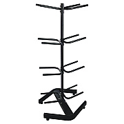Champion Sports U-Ring Double Medicine Ball Tree, 28" x 28" x 60", Black (CSIDTM1)