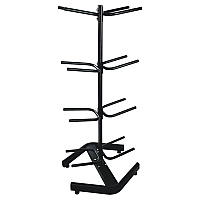 Champion Sports U-Ring Double Medicine Ball Tree, 28" x 28" x 60", Black (CSIDTM1)