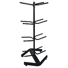 Champion Sports U-Ring Double Medicine Ball Tree, 28" x 28" x 60", Black (CSIDTM1)