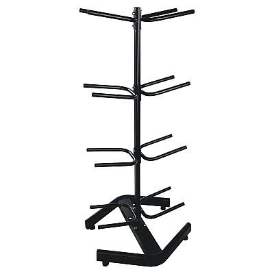 Champion Sports U-Ring Double Medicine Ball Tree, 28" x 28" x 60", Black (CSIDTM1)