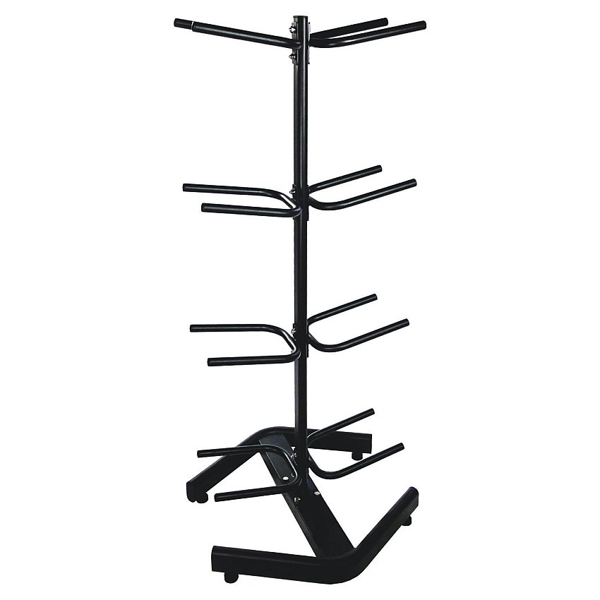 Champion Sports U-Ring Double Medicine Ball Tree, 28" x 28" x 60", Black (CSIDTM1)