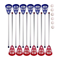 Champion Sports Soft Lacrosse Set, 6 Balls/12 Sticks (CSILAXSR)