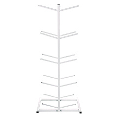 Champion Sports Double Medicine Ball Tree, 12" x 23" x 51", White (CSIMBR2)