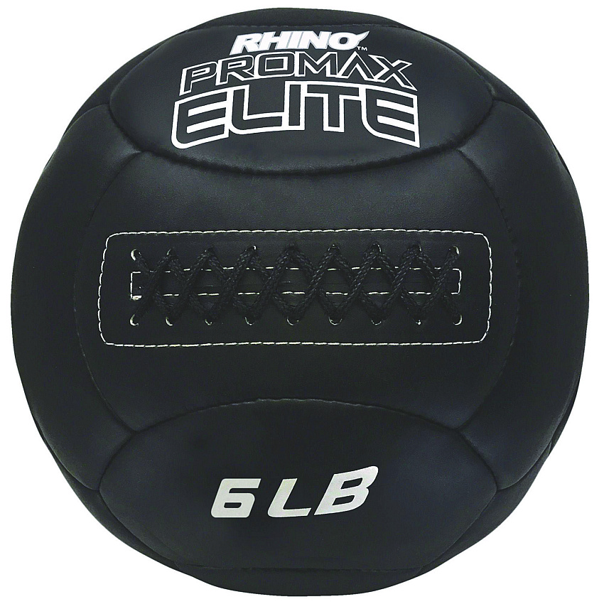 Champion Sports Rhino Promax Elite Medicine Ball, 6 lb, Black (CSIPRX6)