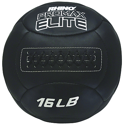 Champion Sports Rhino Promax Elite Medicine Ball, 16 lb, Black (CSIPRX16)