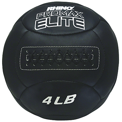 Champion Sports Rhino Promax Elite Medicine Ball, 4 lb, Black (CSIPRX4)