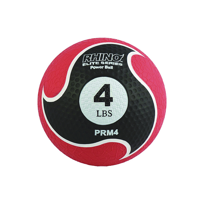 Champion Sports Rhino Elite Medicine Ball,  4 lb, Red (CSIPRM4)