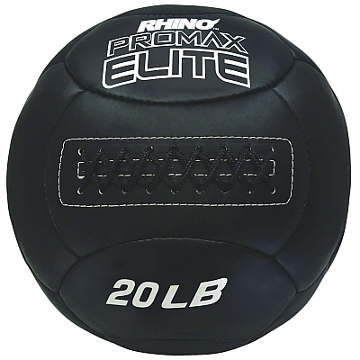 Champion Sports Rhino Promax Elite Medicine Ball, 20 lb, Black (CSIPRX20)
