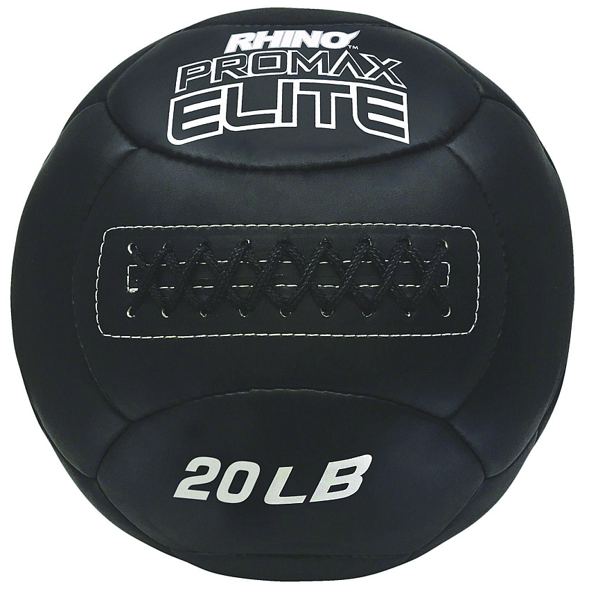 Champion Sports Rhino Promax Elite Medicine Ball, 20 lb, Black (CSIPRX20)