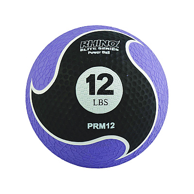 Champion Sports Rhino Elite Medicine Ball, 12 lb, Purple (CSIPRM12)