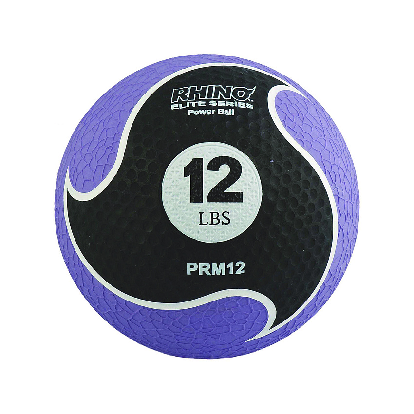 Champion Sports Rhino Elite Medicine Ball, 12 lb, Purple (CSIPRM12)