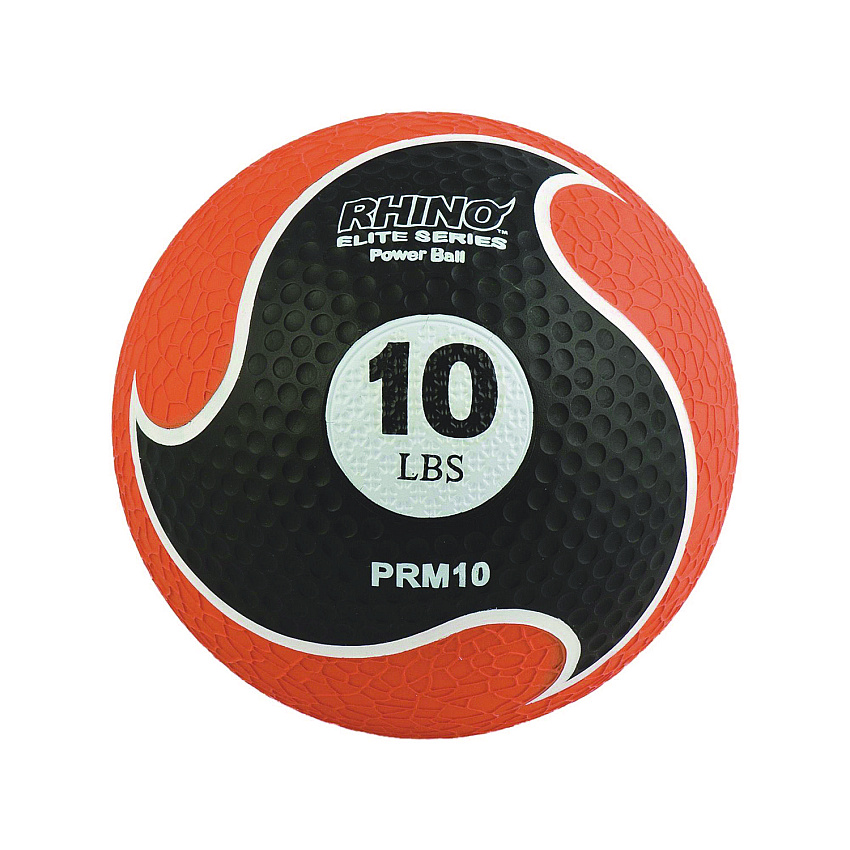 Champion Sports Rhino Elite Medicine Ball, 10 lb, Orange (CSIPRM10)
