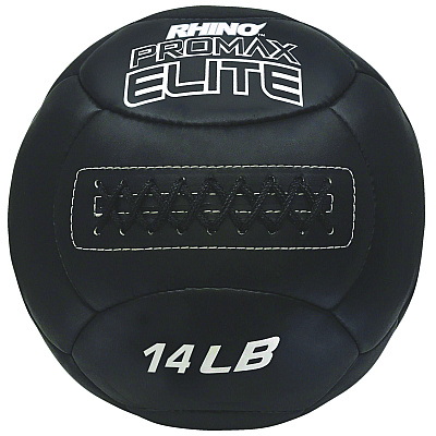 Champion Sports Rhino Promax Elite Medicine Ball, 14 lb, Black (CSIPRX14)