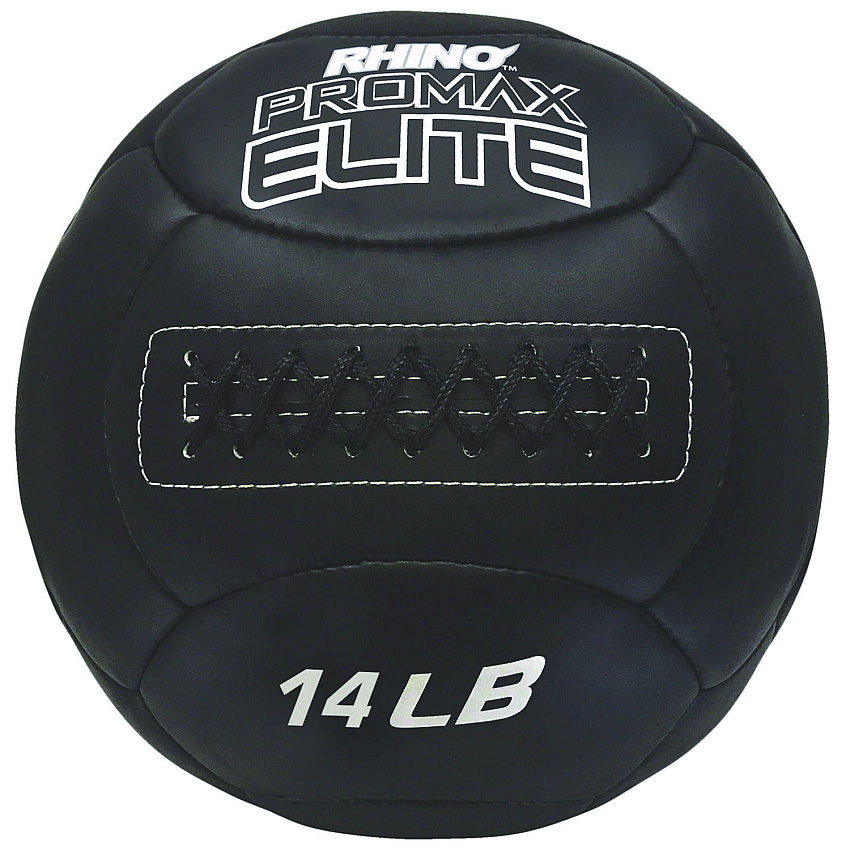 Champion Sports Rhino Promax Elite Medicine Ball, 14 lb, Black (CSIPRX14)