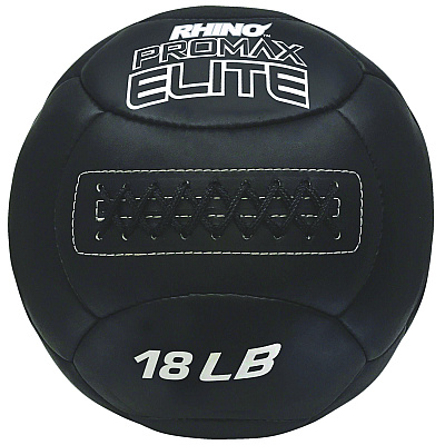 Champion Sports Rhino Promax Elite Medicine Ball, 18 lb, Black (CSIPRX18)