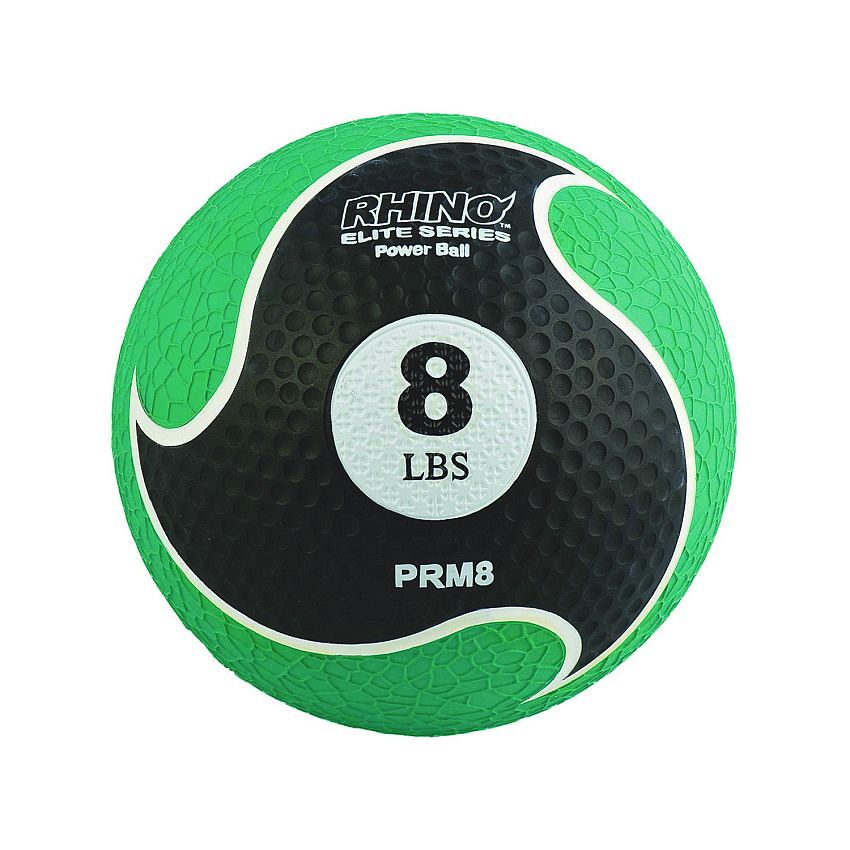 Champion Sports Rhino Elite Medicine Ball, 8 lb, Green (CSIPRM8)